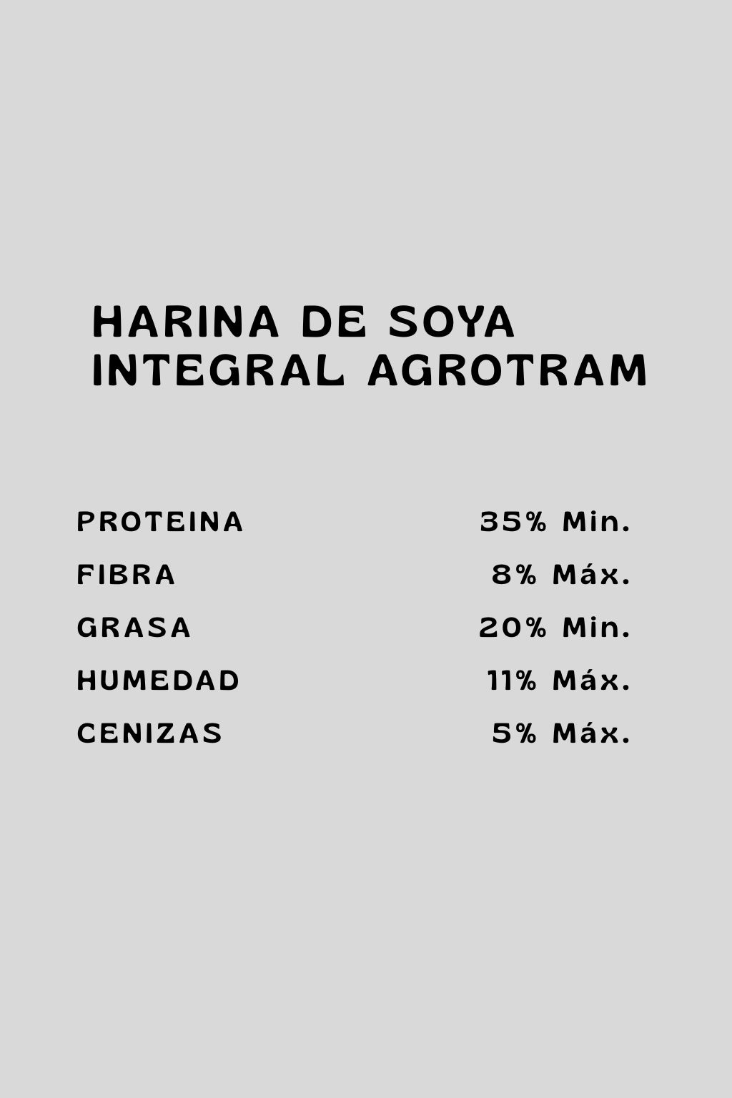 Información nutricional producto 3