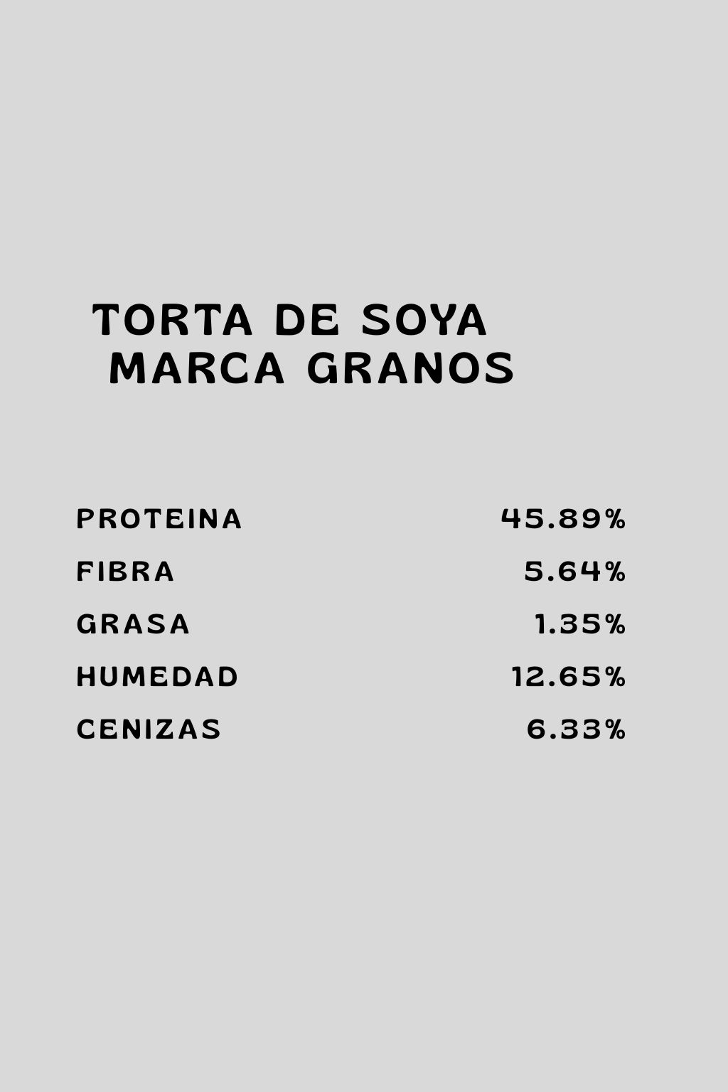 Información nutricional producto 5