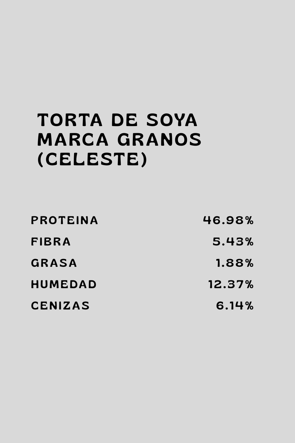 Información nutricional producto 6